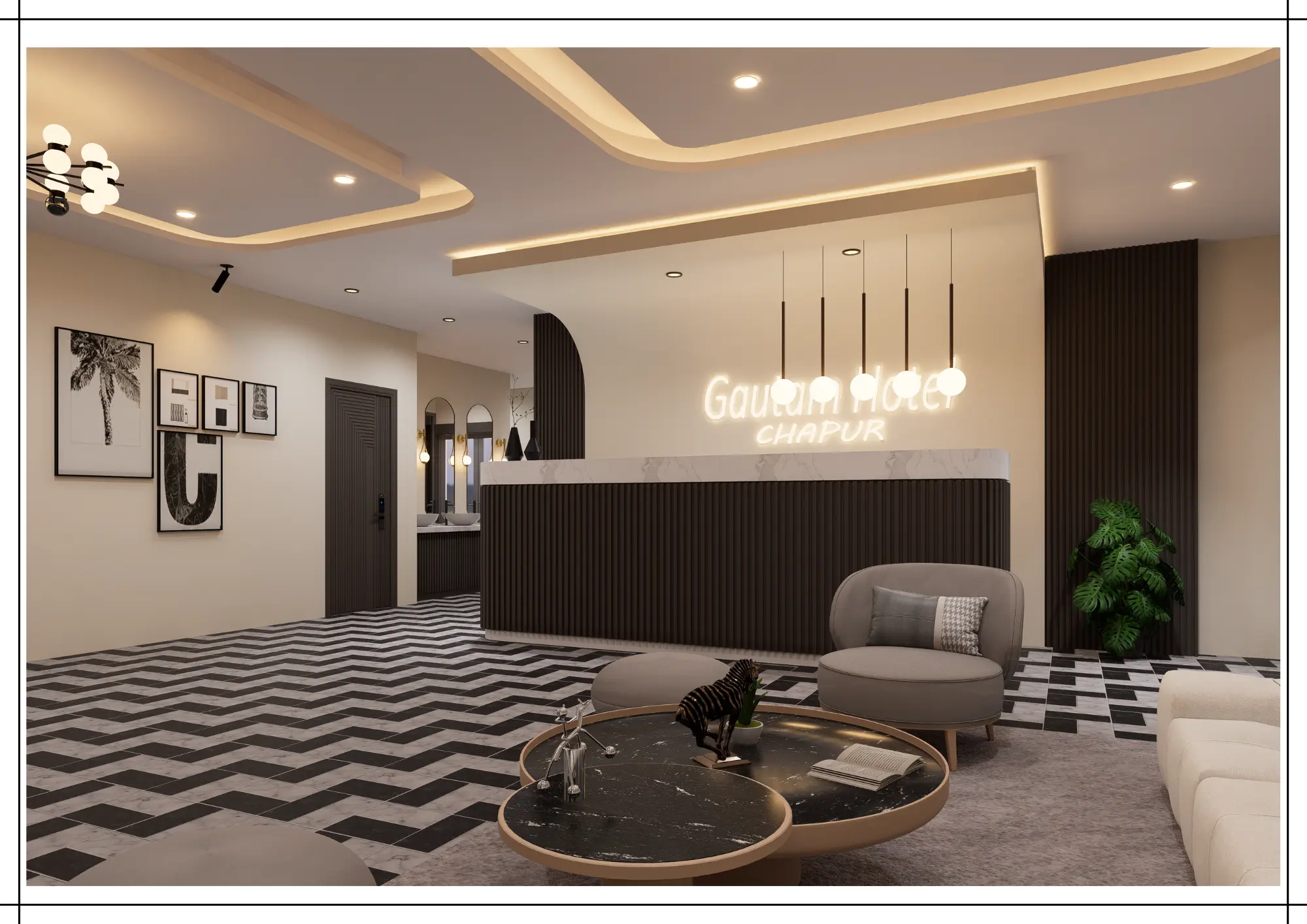 Luxury hotel interior design in Nepal by NextGen Interiors